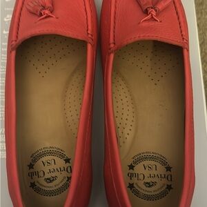 Driver Club USA Bold Red Moccasins